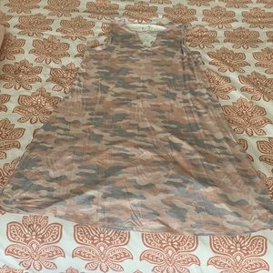 Super cute pink camo light weight summer dress! Never worn just too long for me